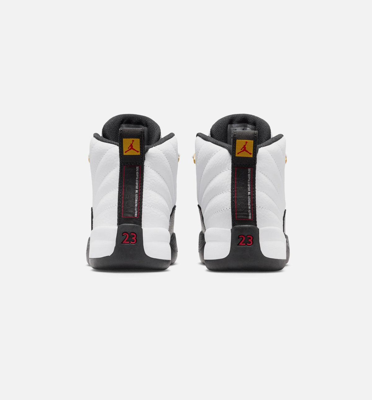 Air Jordan 12 Retro Taxi Preschool Shoes - White/Black/Taxi