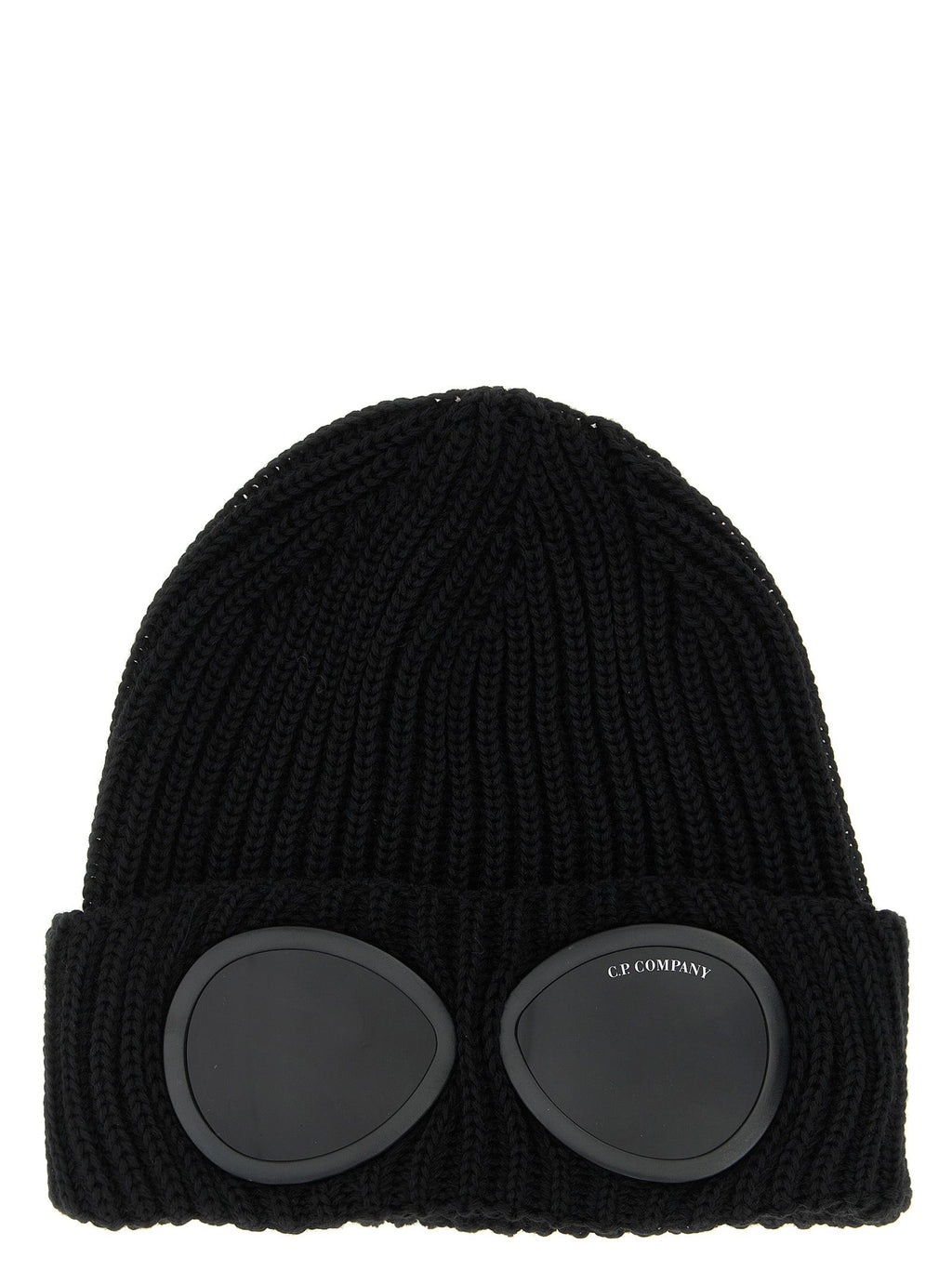 C.P. Company Black Wool Beanie