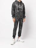 Haculla leopard-print logo hoodie