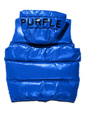 Purple Brand logo-print padded gilet