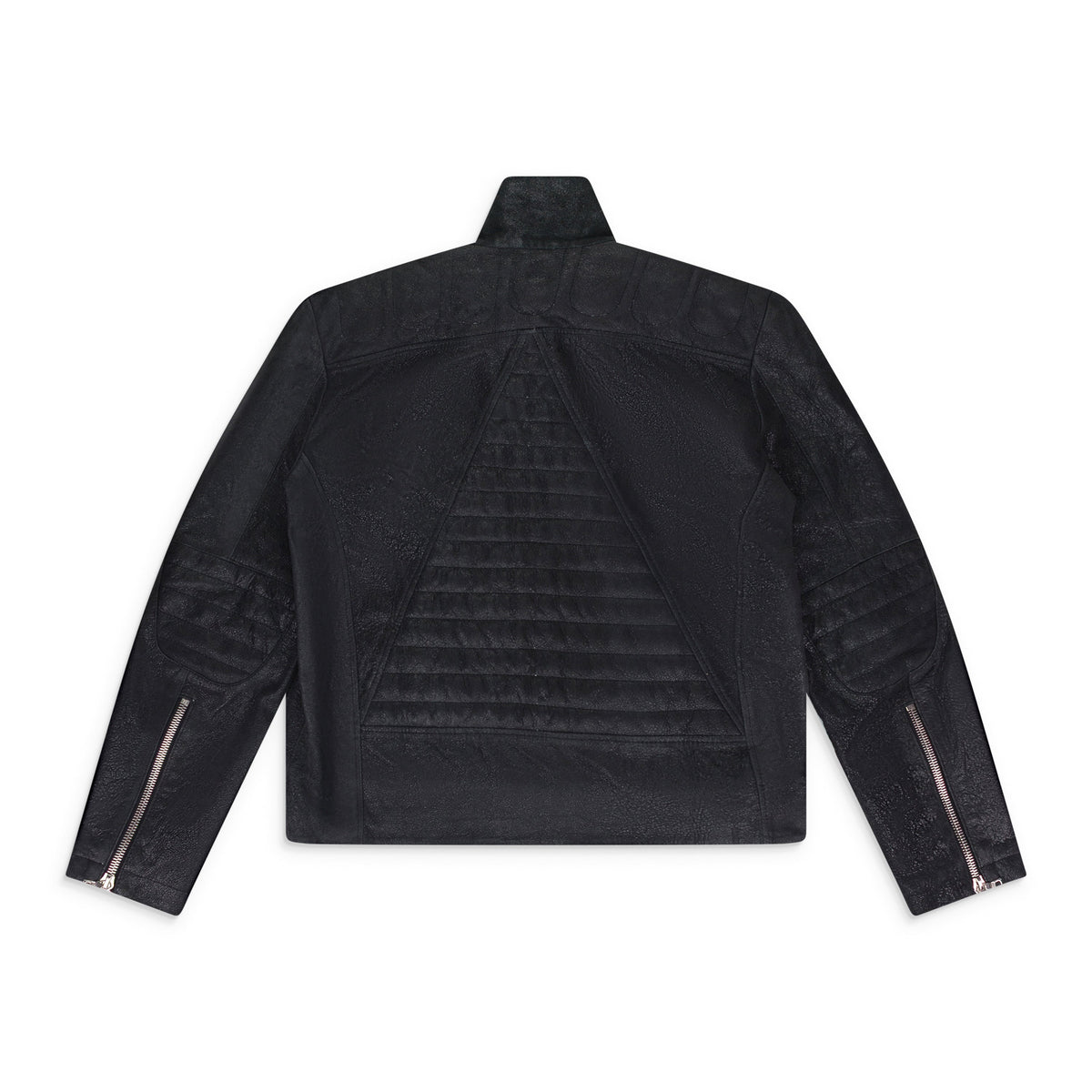 Black/Yellow Leather Racing Jacket