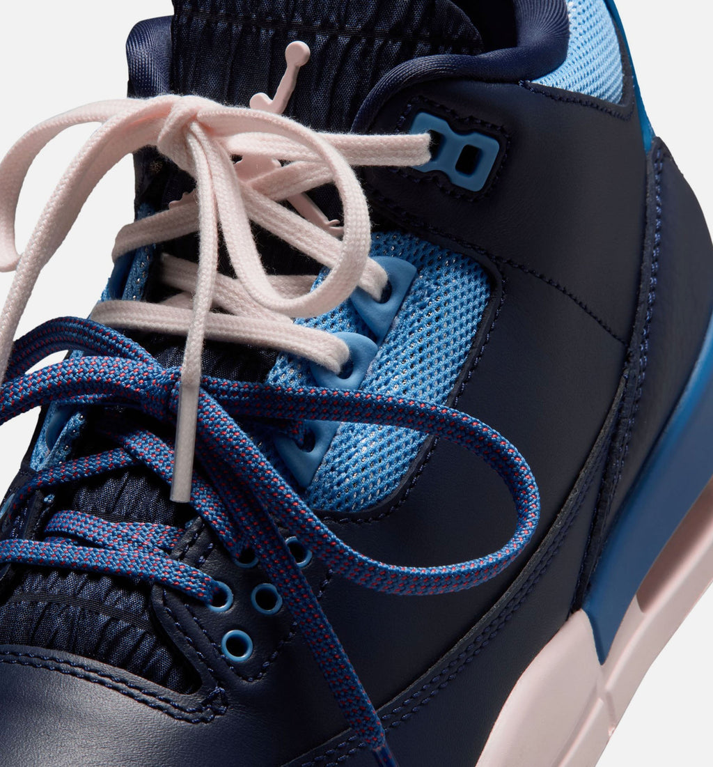 Air Jordan 3 Retro Sport Renaissance Women's Sneakers - Dark Blue / Chalk White / Red