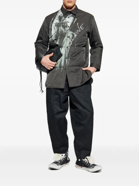 Yohji Yamamoto quilted overshirt