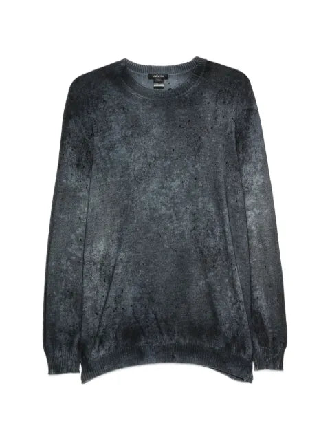 Avant Toi distressed-effect acid-wash sweater