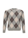 Eleventy argyle-pattern sweater