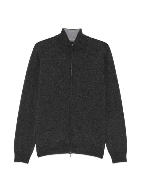 Corneliani zip-up high-neck sweater