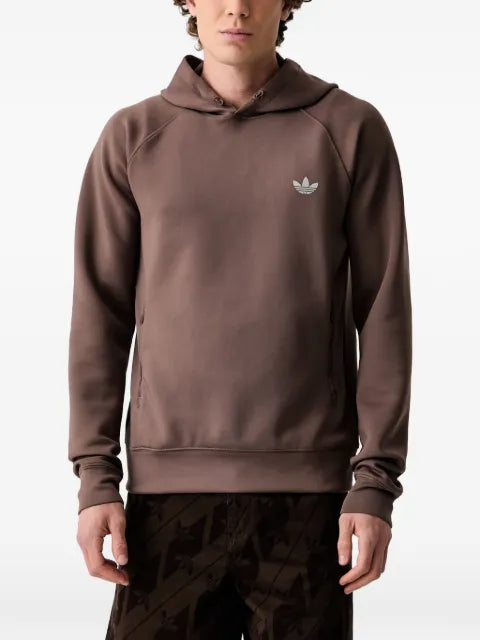 adidas logo-print raglan-sleeve hoodie