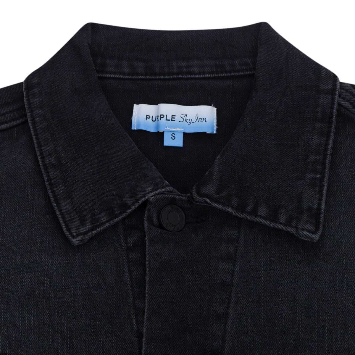 Black Purple x Blue Sky Denim Jacket