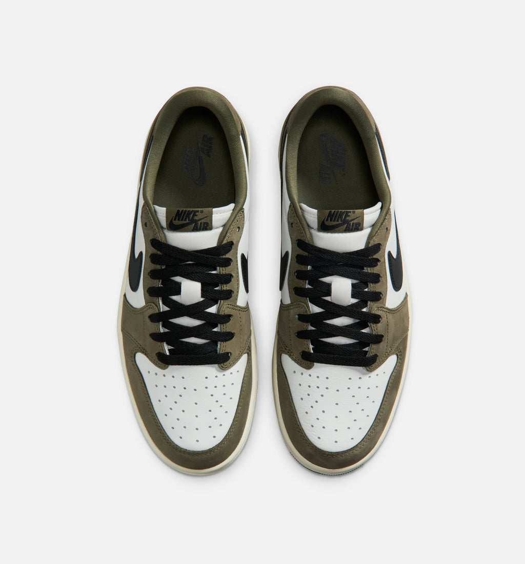 Air Jordan 1 Low OG Mens Lifestyle Shoe - Medium Olive/Black/Summit White/Sail