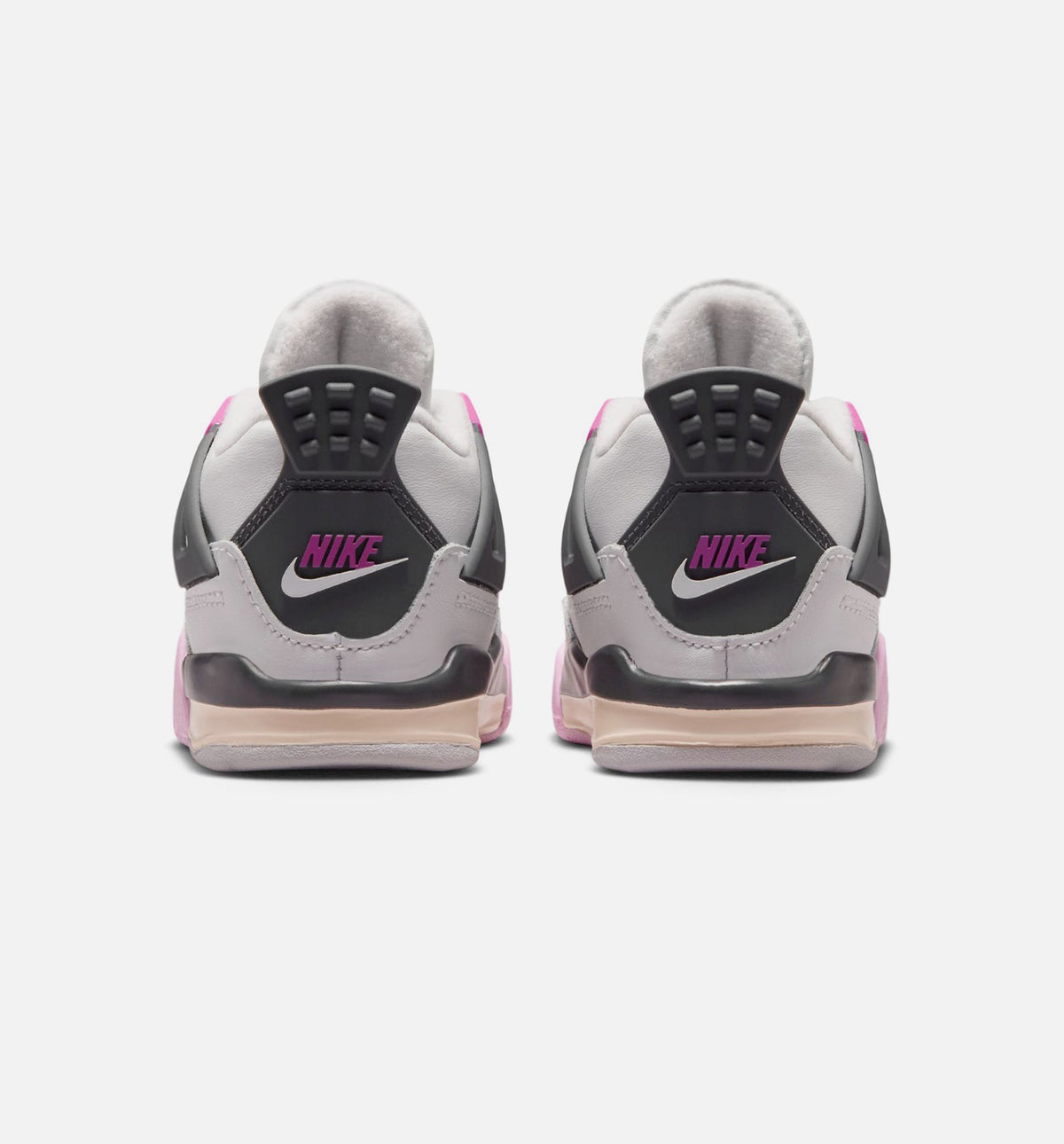 Air Jordan 4 Retro Comic Infant & Toddler Sneakers - Off White / Fire Pink / Anthracite