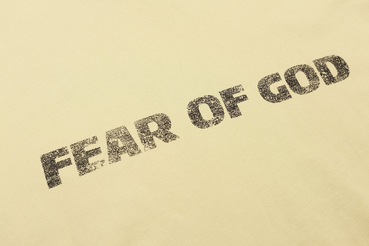 Fear of God Cream Front & Back Graphic T-Shirt