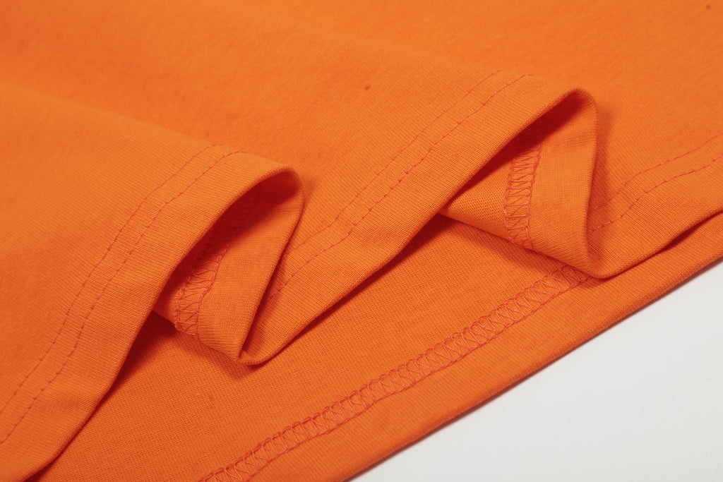 Sp5der Orange Star Graphic T-Shirt