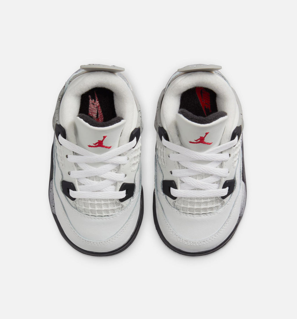 Air Jordan 4 Retro “White Cement” Baby and Toddler Lifestyle Shoes