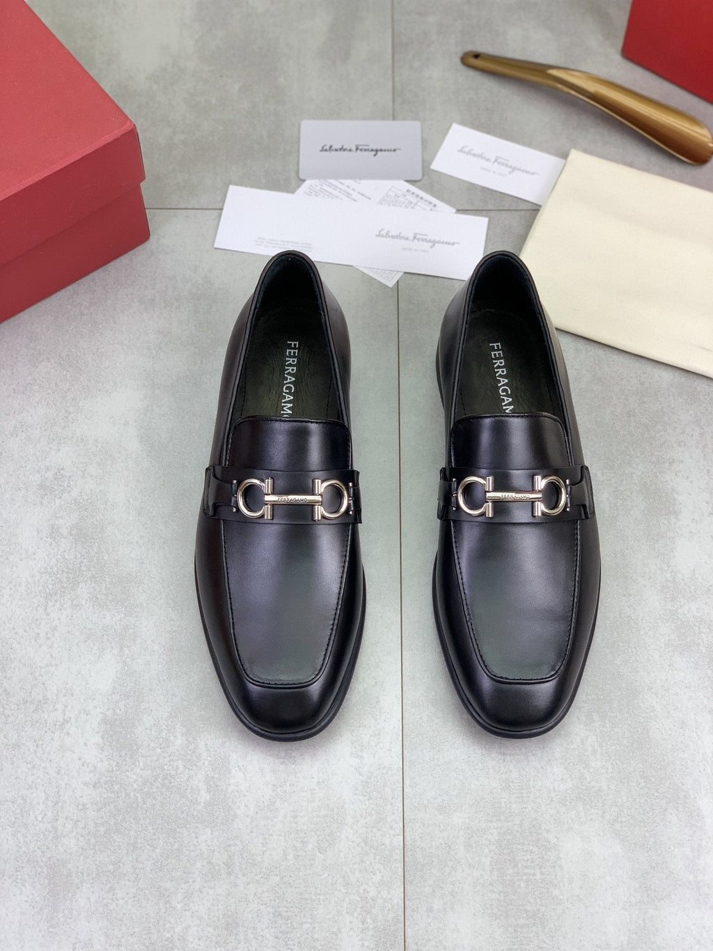 Salvatore Ferragamo Metal Bit Loafers
