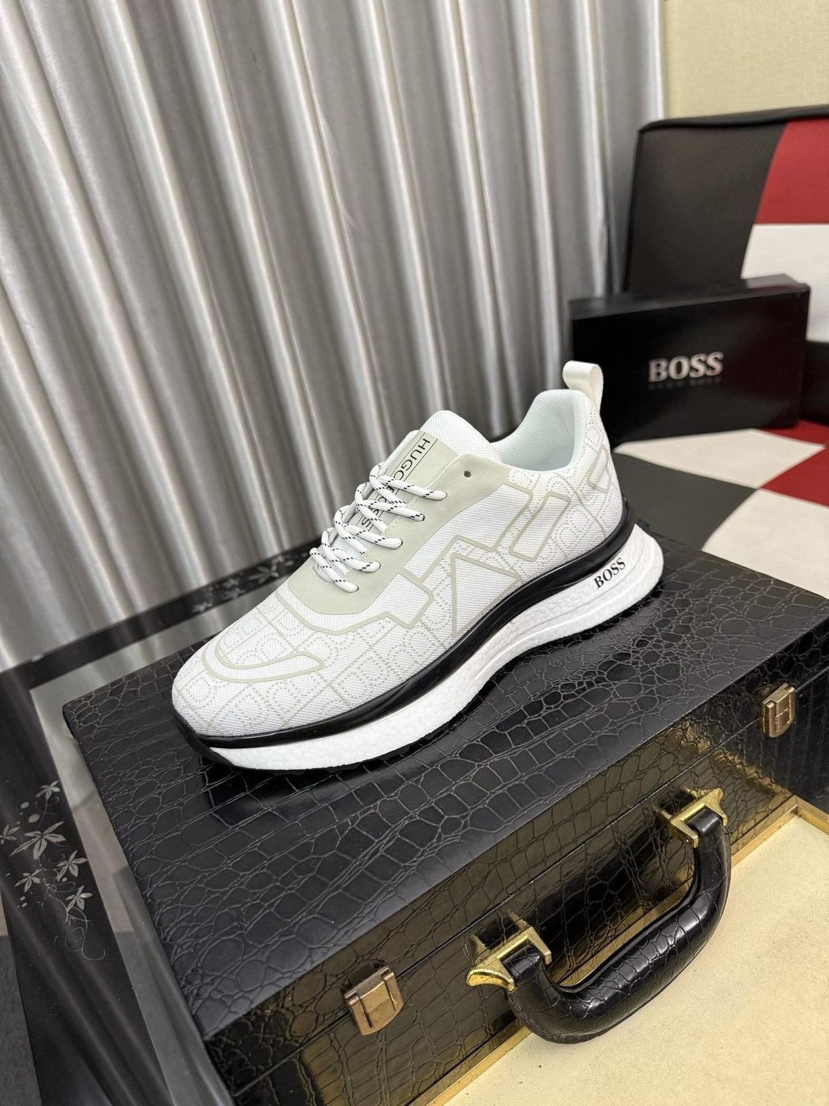 Hugo Boss Men's Geometric Panel Sneakers