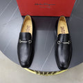 Salvatore Ferragamo Men's Leather-Look Hardware Loafers